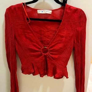 Free People long sleeve blouse
